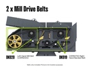 Belt Kit (Side & Mill Drive Case IH Origin for Flagship)