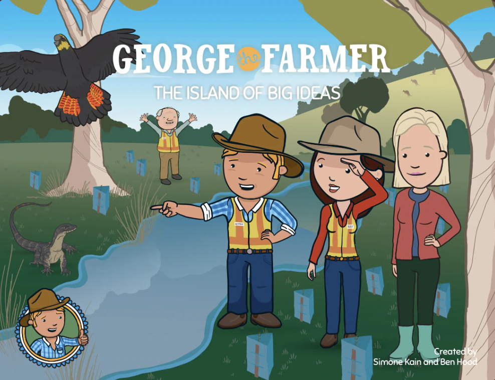 George the Farmer Book "The Island of Big Ideas"