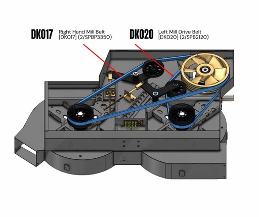 [UPK049] Belt Kit (Side & Mill Drive ORIGIN JD-S)